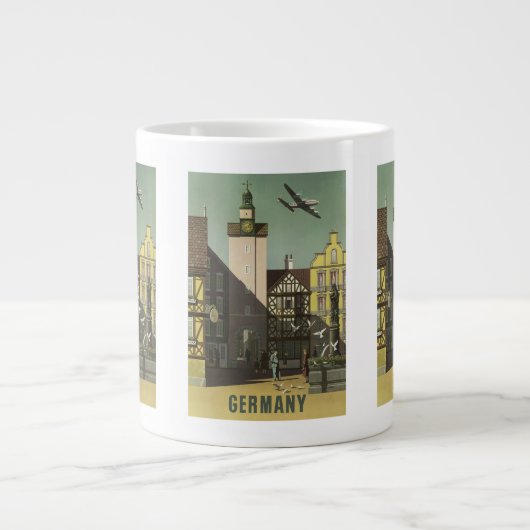 DEUTSCHLAND Vintage Reise Tasse (Vorderseite)