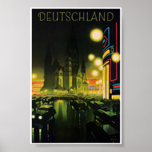 Deutschland Vintage-Reiseposter Restauriert Poster