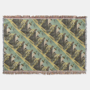 DEUTSCHLAND Vintage Travel Drop Decke