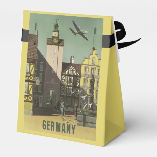 DEUTSCHLAND Vintage Travel Günstige Box Geschenkschachtel (Rückseite)