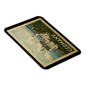Deutschland Vintage Travel Magnet (Rechte Seite)