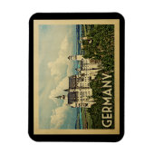 Deutschland Vintage Travel Magnet (Vertikal)