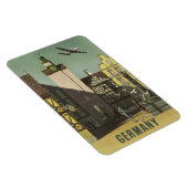 DEUTSCHLAND Vintage Travel Magnet (Rechte Seite)