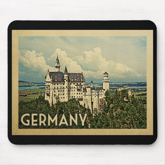 Deutschland Vintage Travel Mousepad (Vorne)