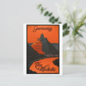 Deutschland Vintage Travel Poster wiederhergestell Postkarte (Stehend Vorderseite)