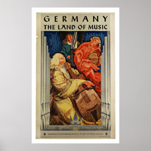 Deutschland - Vintage Travel Posters Poster