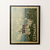 Deutschland Vintage Travel Puzzle (Vertikal)