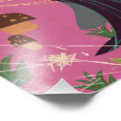 Deutschland Vintages Cartoon Landschaftsposter Fotodruck (Ecke)