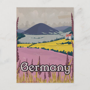 Deutschland Vintages Reiseplakat Landschaften Feiertagspostkarte