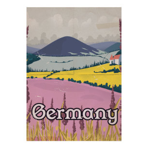 Deutschland Vintages Reiseplakat Landschaften Fotodruck