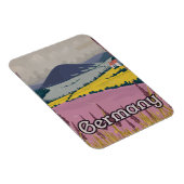 Deutschland Vintages Reiseplakat Landschaften Magnet (Rechte Seite)