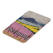 Deutschland Vintages Reiseplakat Landschaften Magnet (Linke Seite)