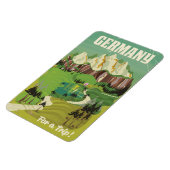 Deutschland Vintages Reiseplakat Magnet (Linke Seite)