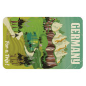 Deutschland Vintages Reiseplakat Magnet (Horizontal)