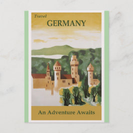 Deutschland Vintages Schlossreiseplakat Postkarte