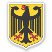 Deutschland-Wappen Aufkleber (Vorderseite)
