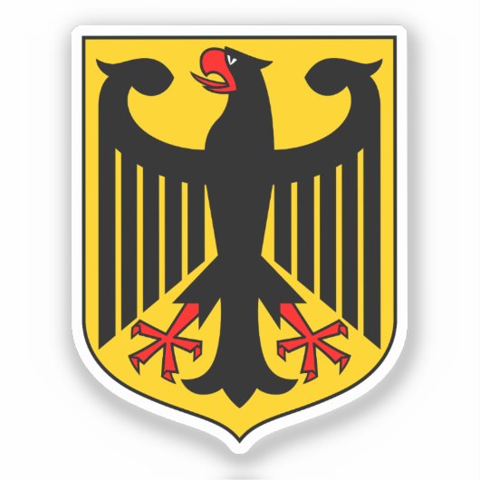 Deutschland-Wappen Aufkleber (Vorderseite)