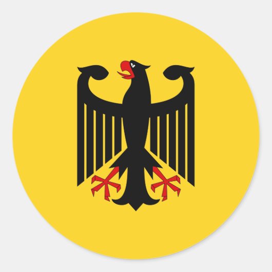 Deutschland Wappen-Aufkleber Runder Aufkleber (Vorderseite)