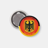 Deutschland-Wappen-Circle-Form Magnet (Vorderseite/Rückseite)