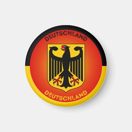 Deutschland-Wappen-Circle-Form Magnet (Vorne)