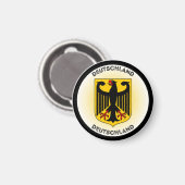 Deutschland-Wappen-Circle-Form Magnet (Vorderseite/Rückseite)