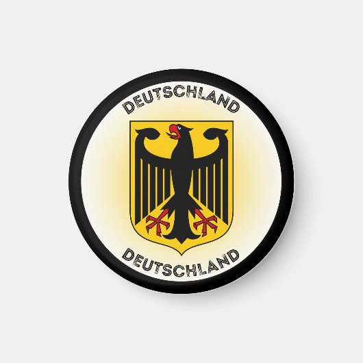 Deutschland-Wappen-Circle-Form Magnet (Vorne)