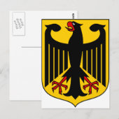 Deutschland Wappen DE Postkarte (Vorne/Hinten)