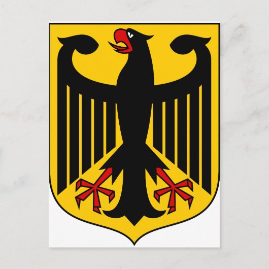 Deutschland Wappen DE Postkarte (Vorderseite)