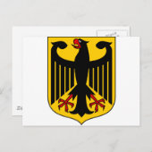 Deutschland Wappen DE Postkarte (Vorne/Hinten)