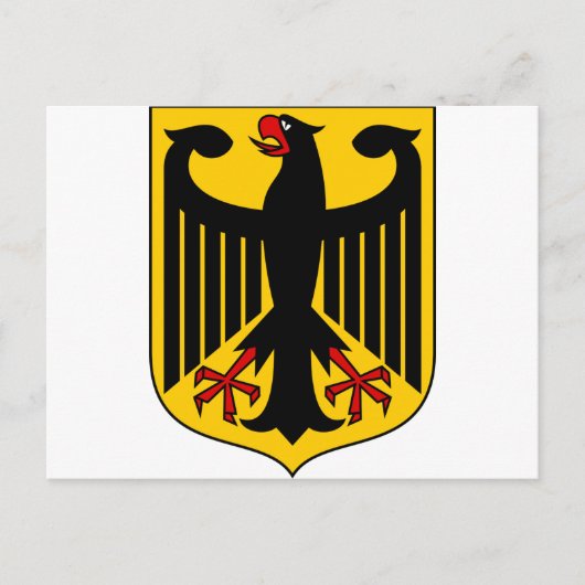 Deutschland Wappen DE Postkarte (Vorderseite)