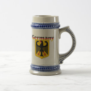 Deutschland-Wappen/deutsches Wappen Stein Bierglas