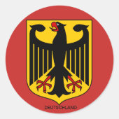 Deutschland Wappen Großer Aufkleber (Vorderseite)