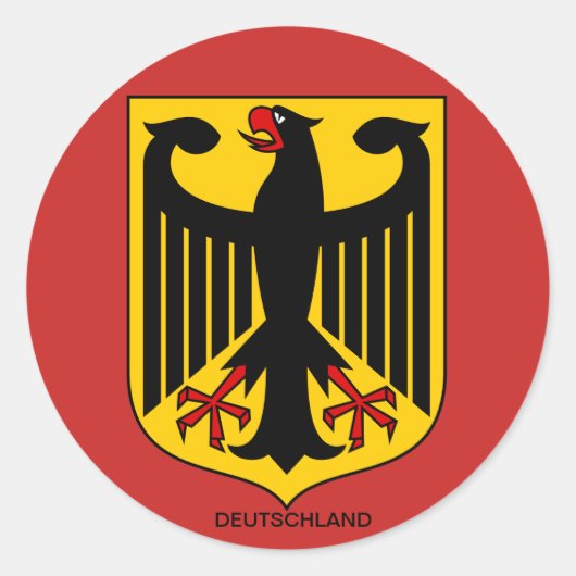 Deutschland Wappen Großer Aufkleber (Vorderseite)