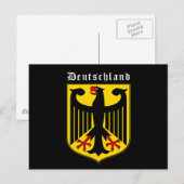 Deutschland-Wappen Postkarte (Vorne/Hinten)