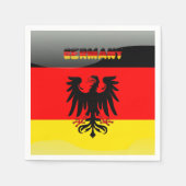 Deutschland-Wappenschild Papier Napkins Serviette (Vorderseite)