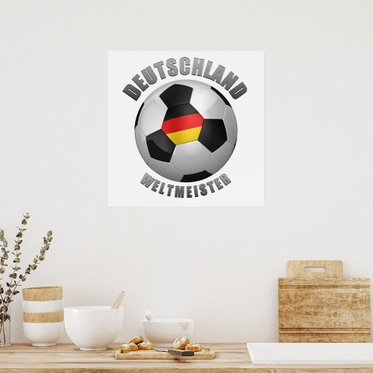 Deutschland Weltmeister Poster (Küche)