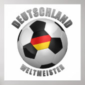 Deutschland Weltmeister Poster (Vorne)