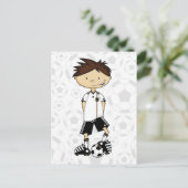 Deutschland Weltmeisterschaft Soccer Boy Postkarte (Stehend Vorderseite)
