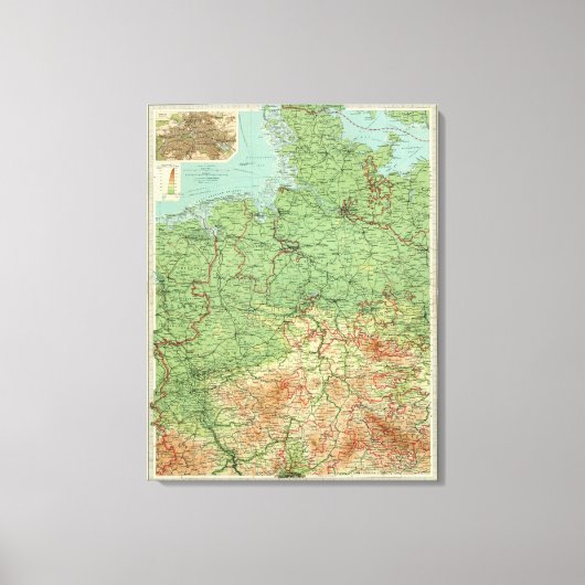 Deutschland Western Leinwanddruck (Vorderseite)