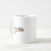 Deutschland Wiesbaden Vintage Retro Typografie Kaffeetasse (Vorderseite Links)