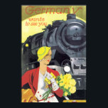 Deutschland Will dich Vintage Travel Poster zu seh<br><div class="desc">Dieses Produkt zeigt Deutschland Will zu sehen Sie Vintage Reise-Poster-Artwork. Wie dieses Design,  aber du will es zu verändern? Klicken Sie einfach auf "Anpassen",  um Text hinzuzufügen oder Dinge nach Ihren Wünschen anzupassen.</div>