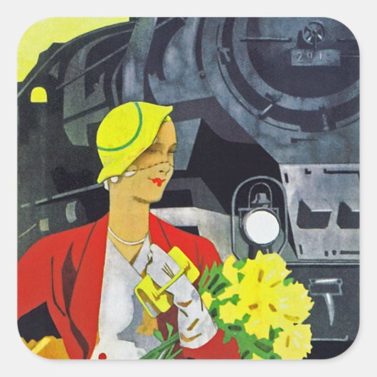 Deutschland Will, Sie zu sehen Quadratischer Aufkleber (Vorderseite)