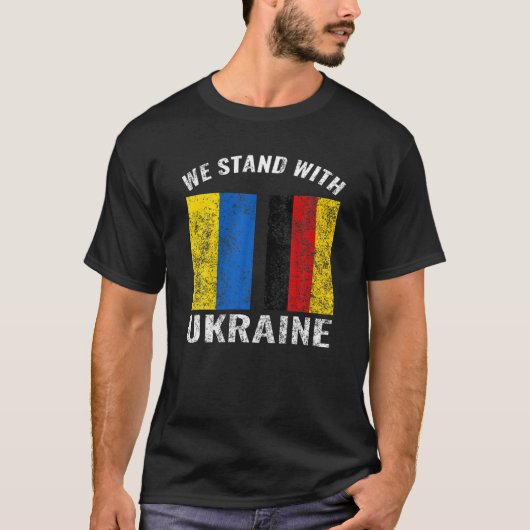 Deutschland - Wir stehen mit der Ukraine T-Shirt (Vorderseite)