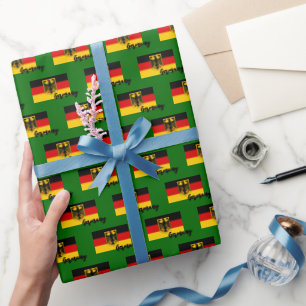 Deutschland - Wrapping Paper, deutsches Flag-Patri Geschenkpapier