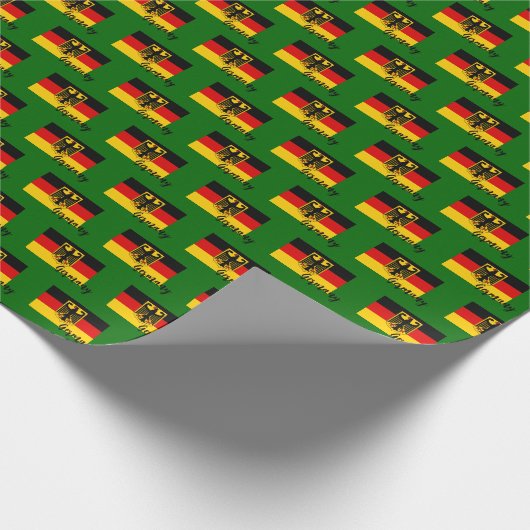 Deutschland - Wrapping Paper, deutsches Flag-Patri Geschenkpapier (Ecke)