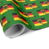 Deutschland - Wrapping Paper, deutsches Flag-Patri Geschenkpapier (Rolleneckpunkt)