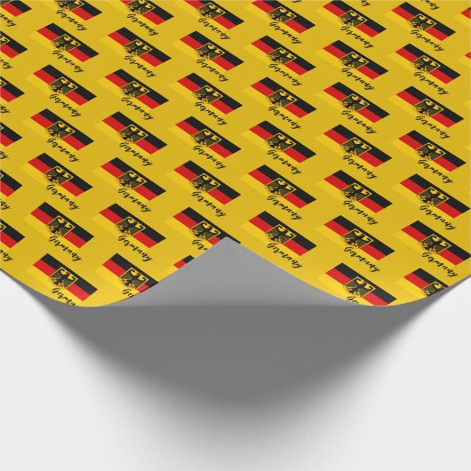 Deutschland Wrapping Paper, Deutschland Flag patri Geschenkpapier (Ecke)