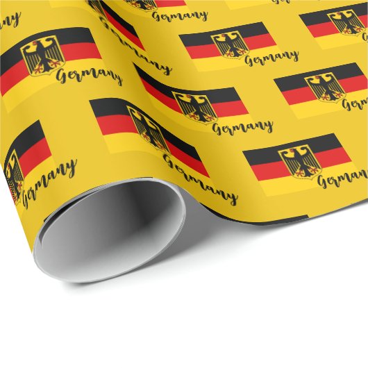 Deutschland Wrapping Paper, Deutschland Flag patri Geschenkpapier (Rolleneckpunkt)
