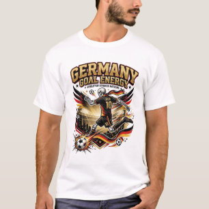 Deutschland Ziel Energie Skelett Stürmer Nationen  T-Shirt