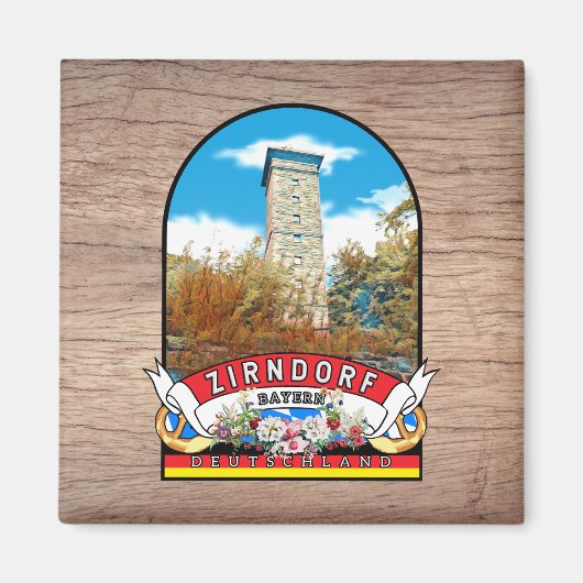 Deutschland Zirndorf Vintage souvenir Magnet (Vorne)